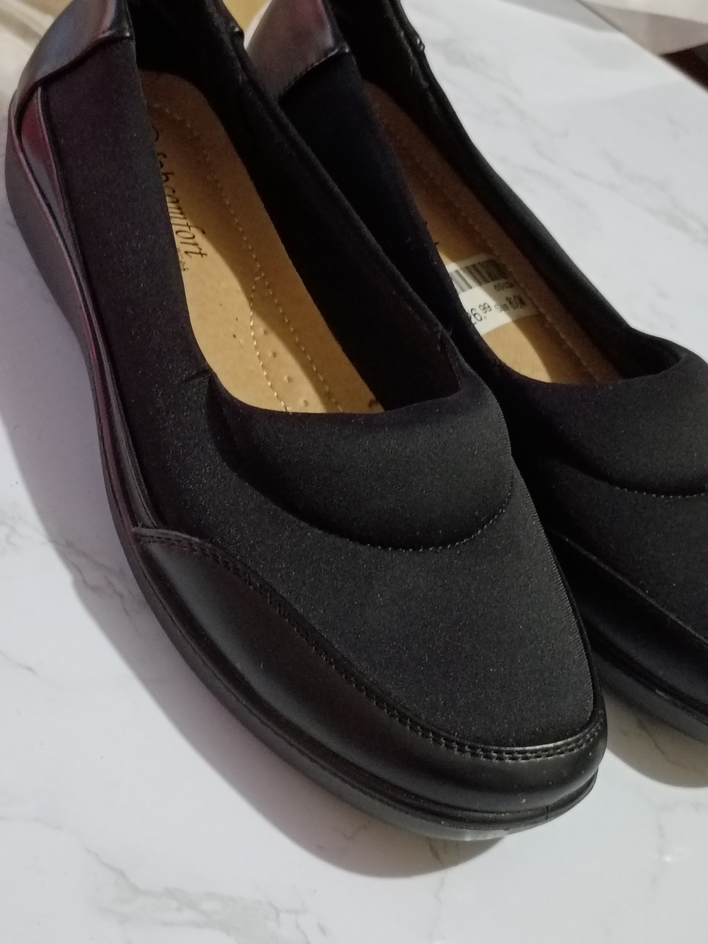 Fab Comfort Black Women's Slip-On Flats